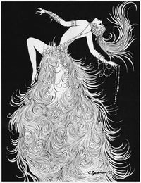 Art Deco Showgirl Sketch Poster Print by Mary Evans - 1926