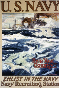 World War I Recruiting Poster - Enlist in the Navy C1917 | Posterazzi