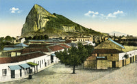 Rock of Gibraltar Poster Print from La Linea de la Concepcion, Spain - Circa 1900