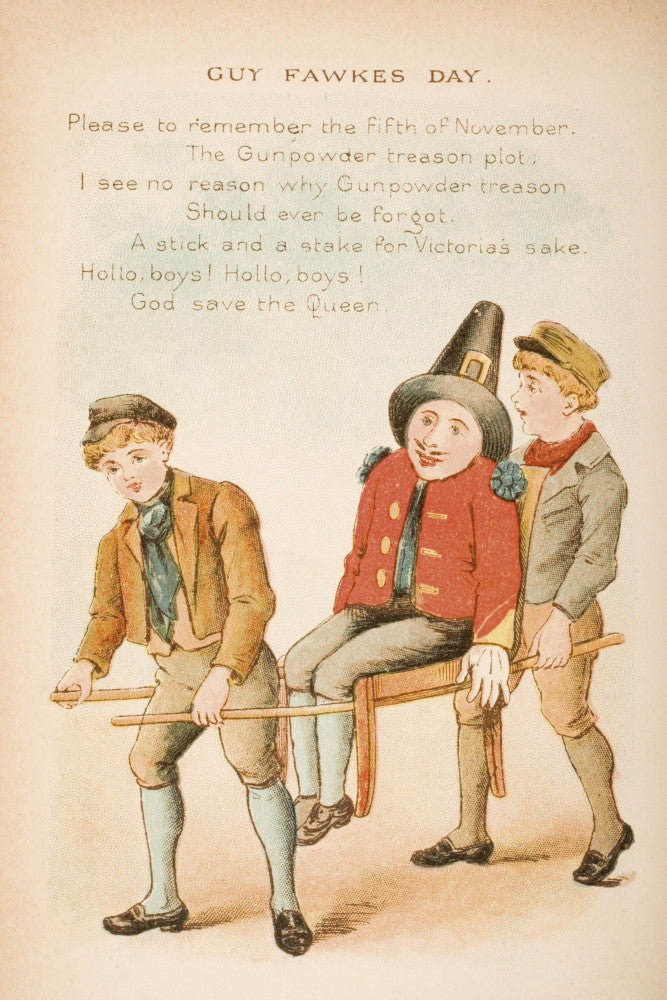 Guy Fawkes Day Nursery Rhyme Illustration by Constance Haslewood
