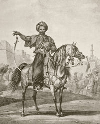 A Mounted Mamluk in Cairo Fine Art Print - 1901 Edition
