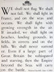 We Shall Not Flag Winston Churchill Speech Poster Print