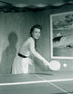 Young Woman Playing Table Tennis Fine Art Print