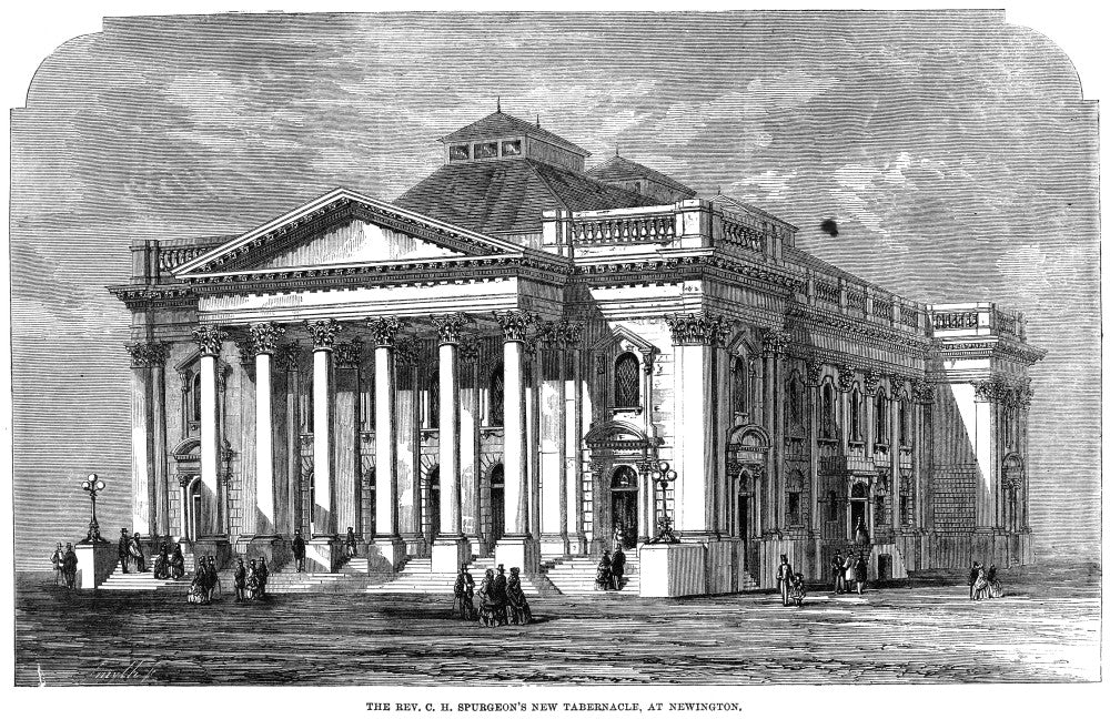 Metropolitan Tabernacle Fine Art Print - Historic Line Engraving