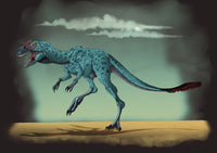 Dilong Paradoxus Fine Art Print - Small Tyrannosauroid Dinosaur