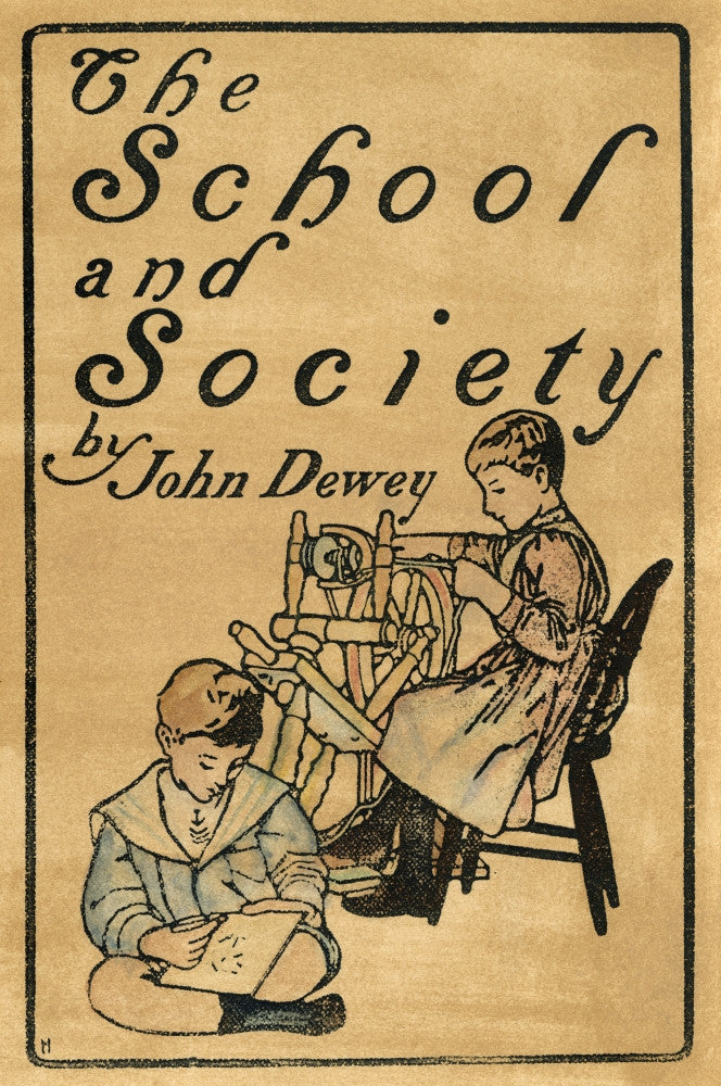 Dewey: The School and Society Title Page Fine Art Print