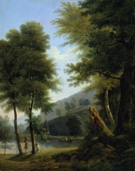 Idyllic Landscape Fine Art Print by Francois Edouard Bertin
