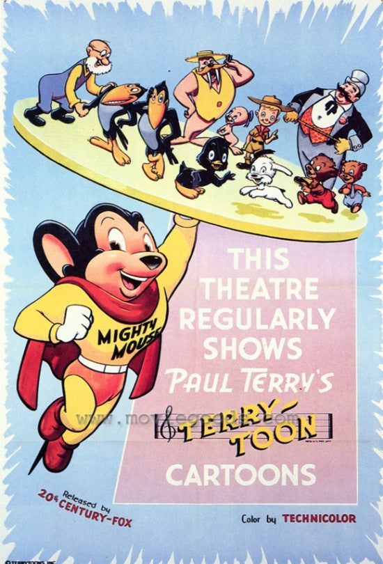 This Theater Regularly Shows Paul Terry's Terrytoon Cartoons Movie Poster Print (27x40)