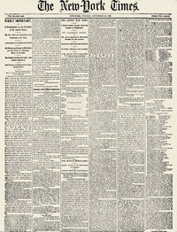 Emancipation Proclamation Front Page New York Times Poster Print