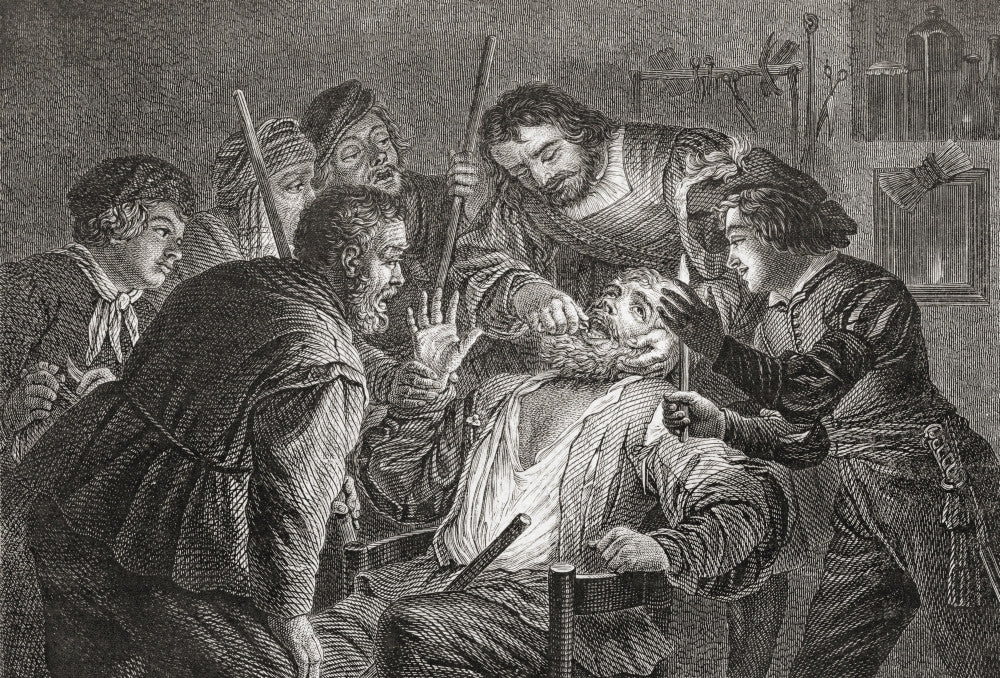 La Dentiste - The Dentist Fine Art Print by Gerard Van Honthorst