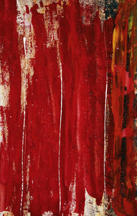 Red Study #1 Abstract Acrylic Painting Fine Art Print by TheProcess