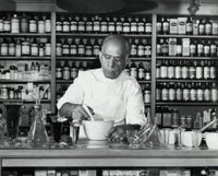Pharmacist Preparing Medicine with Mortar and Pestle Fine Art Print