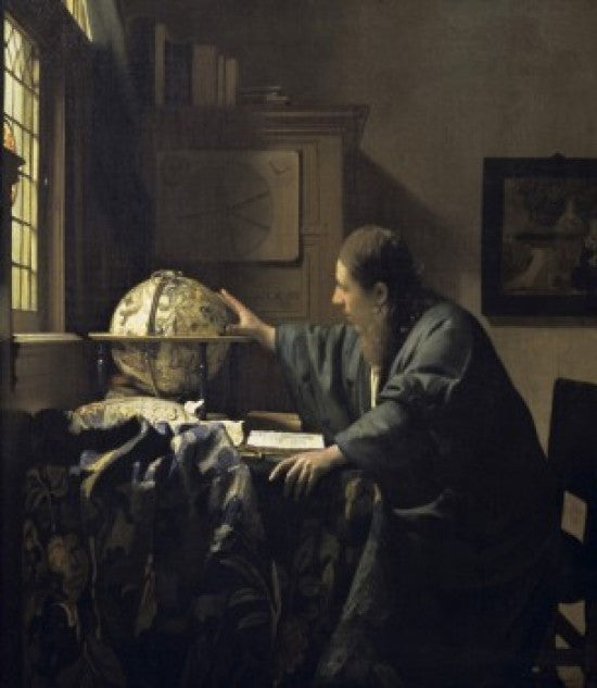 The Astronomer Fine Art Print by Jan Vermeer - Musee du Louvre