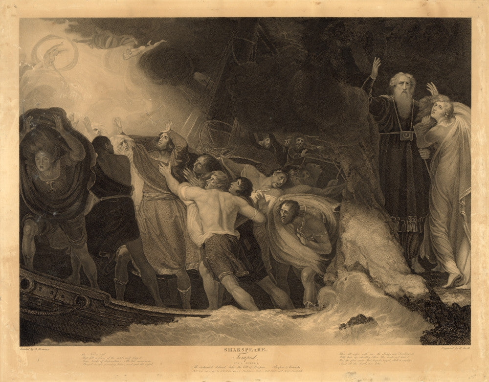 The Tempest Fine Art Print - Prospero and Miranda by George Romney