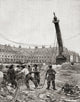 Pulling Down The Vendôme Column - Fine Art Print by Ken Welsh