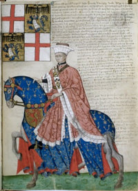 Brown Knight & Blue Horse Fine Art Print - Capodilista Codex