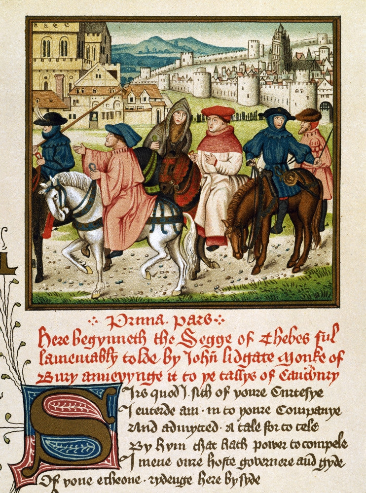 Canterbury Pilgrims Fine Art Print - C1400 Illumination