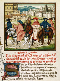 Canterbury Pilgrims Fine Art Print - C1400 Illumination