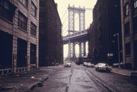 Classic Manhattan Bridge Tower Poster Print - June 1974