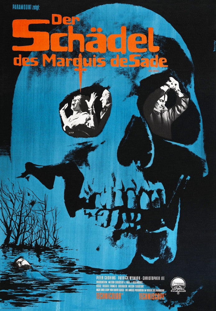 The Skull Movie Poster Print - Peter Cushing 1965 | Posterazzi