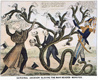 Andrew Jackson Destroying the Bank of the United States Lithograph Print