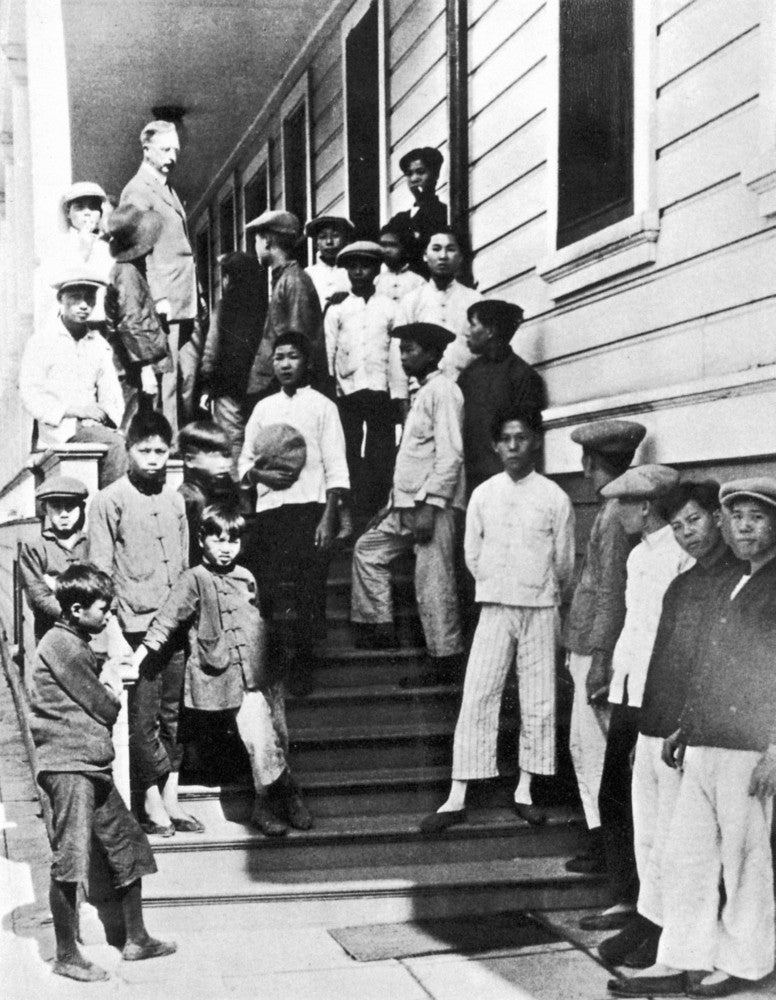 Angel Island Chinese Immigrants Fine Art Print (C1910) by Granger Collection