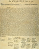 Fine Art Print of the Declaration of Independence, July 4, 1776