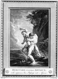 Mythology: Hercules Overcomes Antaeus Fine Art Print by Granger Collection