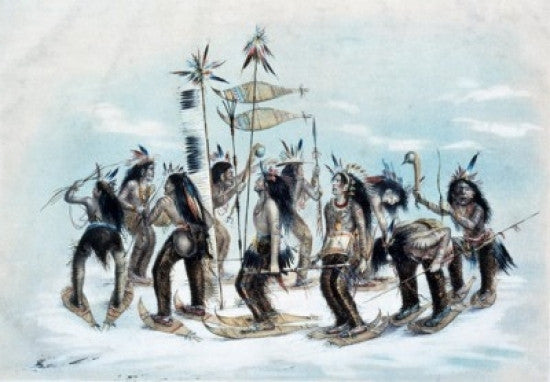 The Snow-Shoe Dance Fine Art Print from Currier & Ives