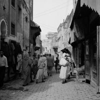 Morocco, Fez Street Scene in Medina Fine Art Print