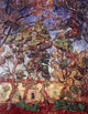 Trees in the Garden of Saint-Paul Hospital Fine Art Print by Vincent van Gogh