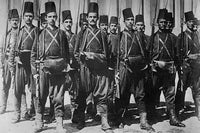 Turkish Guard with Rifles in Platoon Formation Fine Art Print