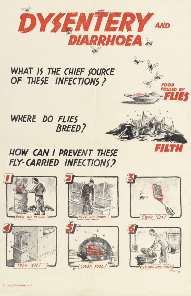 WW2 Dysentery and Diarrhoea Fine Art Print by National Army Museum