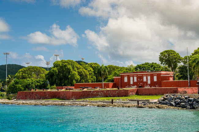 Fort Frederik Museum Historic Site Poster Print by Michael DeFreitas