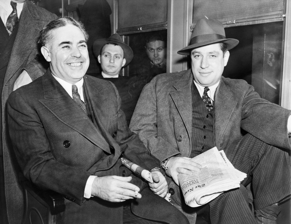Capone and Weiss 1941 Mobsters Fine Art Print by Granger Collection