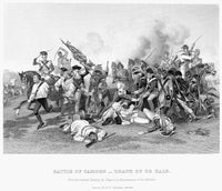 Battle of Camden 1780 Steel Engraving Print by Granger Collection
