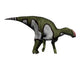 Kritosaurus Dinosaur Fine Art Print on White Background