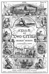 A Tale Of Two Cities Volume One Cover Art Print by Hablot Knight Browne