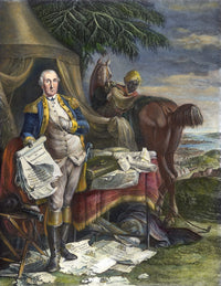 George Washington at the Siege of Yorktown Fine Art Print by Noel Le Mire
