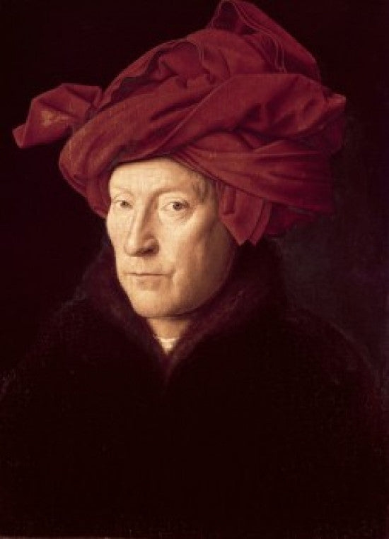 Portrait of a Man in a Turban Fine Art Print by Jan van Eyck