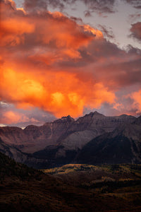 Autumn Sunset Over Sneffels Range in San Juan Mountains Fine Art Print by Jaynes Gallery