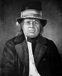 Oshkosh Menominee Chief Oil on Canvas Fine Art Print by Samuel Brookes