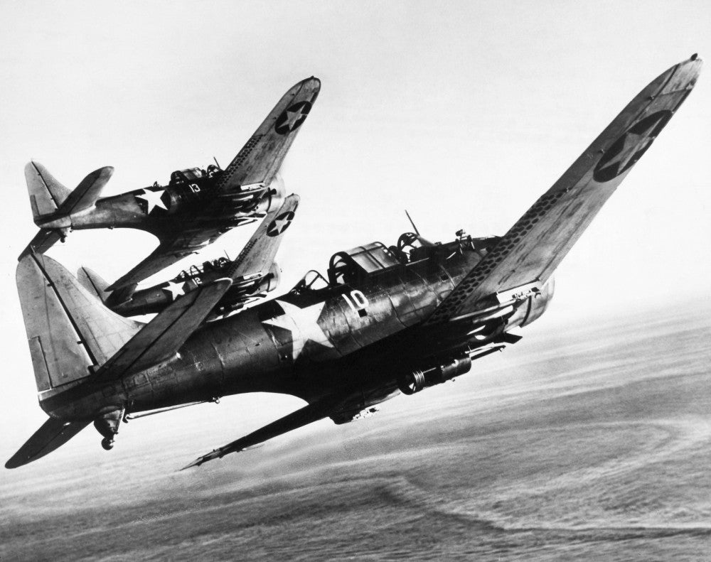 U.S. Navy Douglas SBD Dauntless Dive Bombers Poster Print