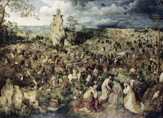 The Procession to Calvary Fine Art Print by Pieter Bruegel the Elder