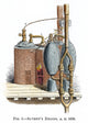 Steam Engine Fine Art Print - 1698 Wood Engraving by Granger Collection