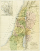 19th Century Map of Canaan or Palestine Fine Art Print by Ken Welsh