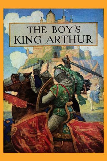 King Arthur and Camelot Book Cover Fine Art Print by N.C. Wyeth