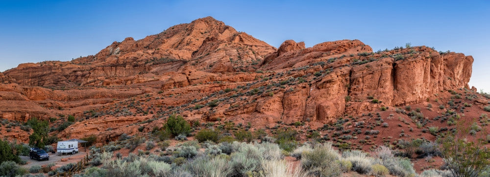 Camper at Red Cliff Campground Fine Art Print by Panoramic Images