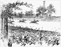 New York: Horse Race, 1887 Fine Art Print by Granger Collection