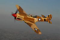 P-40 Warhawk Fine Art Print Over Chino, California by Phil Wallick